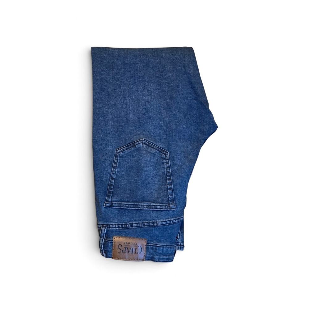 Chaps Mens Straight Leg Denim Jeans Medium Wash Blue Size 32x30 - Picture 3 of 6